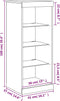 vidaXL - Dressoir - met - LED-verlichting - 41x37x100 - cm - zwart