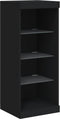 vidaXL - Dressoir - met - LED-verlichting - 41x37x100 - cm - zwart