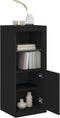 vidaXL - Dressoir - met - LED-verlichting - 41x37x100 - cm - zwart