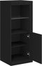 vidaXL - Dressoir - met - LED-verlichting - 41x37x100 - cm - zwart