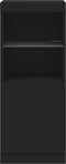 vidaXL - Dressoir - met - LED-verlichting - 41x37x100 - cm - zwart