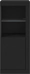 vidaXL - Dressoir - met - LED-verlichting - 41x37x100 - cm - zwart