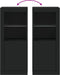 vidaXL - Dressoir - met - LED-verlichting - 41x37x100 - cm - zwart