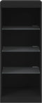 vidaXL - Dressoir - met - LED-verlichting - 41x37x100 - cm - zwart