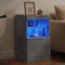 vidaXL - Dressoir - met - LED-verlichting - 41x37x67 - cm - betongrijs