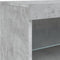 vidaXL - Dressoir - met - LED-verlichting - 41x37x67 - cm - betongrijs