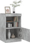 vidaXL - Dressoir - met - LED-verlichting - 41x37x67 - cm - betongrijs
