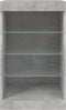 vidaXL - Dressoir - met - LED-verlichting - 41x37x67 - cm - betongrijs