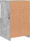 vidaXL - Dressoir - met - LED-verlichting - 41x37x67 - cm - betongrijs
