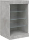 vidaXL - Dressoir - met - LED-verlichting - 41x37x67 - cm - betongrijs