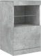 vidaXL - Dressoir - met - LED-verlichting - 41x37x67 - cm - betongrijs