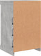 vidaXL - Dressoir - met - LED-verlichting - 41x37x67 - cm - betongrijs
