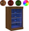 vidaXL - Dressoir - met - LED-verlichting - 41x37x67 - cm - bruin - eikenkleur