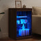 vidaXL - Dressoir - met - LED-verlichting - 41x37x67 - cm - bruin - eikenkleur