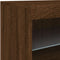 vidaXL - Dressoir - met - LED-verlichting - 41x37x67 - cm - bruin - eikenkleur