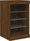 vidaXL - Dressoir - met - LED-verlichting - 41x37x67 - cm - bruin - eikenkleur