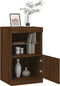 vidaXL - Dressoir - met - LED-verlichting - 41x37x67 - cm - bruin - eikenkleur