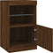 vidaXL - Dressoir - met - LED-verlichting - 41x37x67 - cm - bruin - eikenkleur