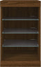 vidaXL - Dressoir - met - LED-verlichting - 41x37x67 - cm - bruin - eikenkleur