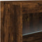 vidaXL - Dressoir - met - LED-verlichting - 41x37x67 - cm - gerookt - eikenkleurig