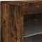 vidaXL - Dressoir - met - LED-verlichting - 41x37x67 - cm - gerookt - eikenkleurig