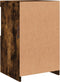 vidaXL - Dressoir - met - LED-verlichting - 41x37x67 - cm - gerookt - eikenkleurig
