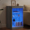 vidaXL - Dressoir - met - LED-verlichting - 41x37x67 - cm - grijs - sonoma - eiken