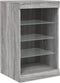vidaXL - Dressoir - met - LED-verlichting - 41x37x67 - cm - grijs - sonoma - eiken