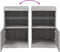 vidaXL - Dressoir - met - LED-verlichting - 41x37x67 - cm - grijs - sonoma - eiken