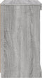 vidaXL - Dressoir - met - LED-verlichting - 41x37x67 - cm - grijs - sonoma - eiken