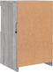 vidaXL - Dressoir - met - LED-verlichting - 41x37x67 - cm - grijs - sonoma - eiken
