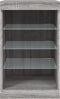 vidaXL - Dressoir - met - LED-verlichting - 41x37x67 - cm - grijs - sonoma - eiken
