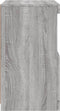 vidaXL - Dressoir - met - LED-verlichting - 41x37x67 - cm - grijs - sonoma - eiken