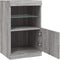 vidaXL - Dressoir - met - LED-verlichting - 41x37x67 - cm - grijs - sonoma - eiken