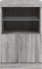 vidaXL - Dressoir - met - LED-verlichting - 41x37x67 - cm - grijs - sonoma - eiken