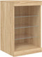 vidaXL - Dressoir - met - LED-verlichting - 41x37x67 - cm - sonoma - eikenkleurig