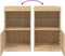 vidaXL - Dressoir - met - LED-verlichting - 41x37x67 - cm - sonoma - eikenkleurig