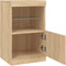 vidaXL - Dressoir - met - LED-verlichting - 41x37x67 - cm - sonoma - eikenkleurig