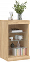vidaXL - Dressoir - met - LED-verlichting - 41x37x67 - cm - sonoma - eikenkleurig