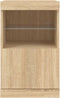 vidaXL - Dressoir - met - LED-verlichting - 41x37x67 - cm - sonoma - eikenkleurig