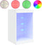 vidaXL - Dressoir - met - LED-verlichting - 41x37x67 - cm - wit