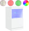 vidaXL - Dressoir - met - LED-verlichting - 41x37x67 - cm - wit