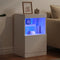 vidaXL - Dressoir - met - LED-verlichting - 41x37x67 - cm - wit