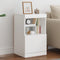 vidaXL - Dressoir - met - LED-verlichting - 41x37x67 - cm - wit