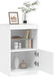 vidaXL - Dressoir - met - LED-verlichting - 41x37x67 - cm - wit