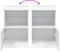vidaXL - Dressoir - met - LED-verlichting - 41x37x67 - cm - wit