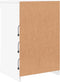 vidaXL - Dressoir - met - LED-verlichting - 41x37x67 - cm - wit