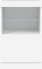 vidaXL - Dressoir - met - LED-verlichting - 41x37x67 - cm - wit