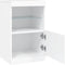 vidaXL - Dressoir - met - LED-verlichting - 41x37x67 - cm - wit