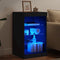 vidaXL - Dressoir - met - LED-verlichting - 41x37x67 - cm - zwart